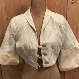 H&M cream crop jacket